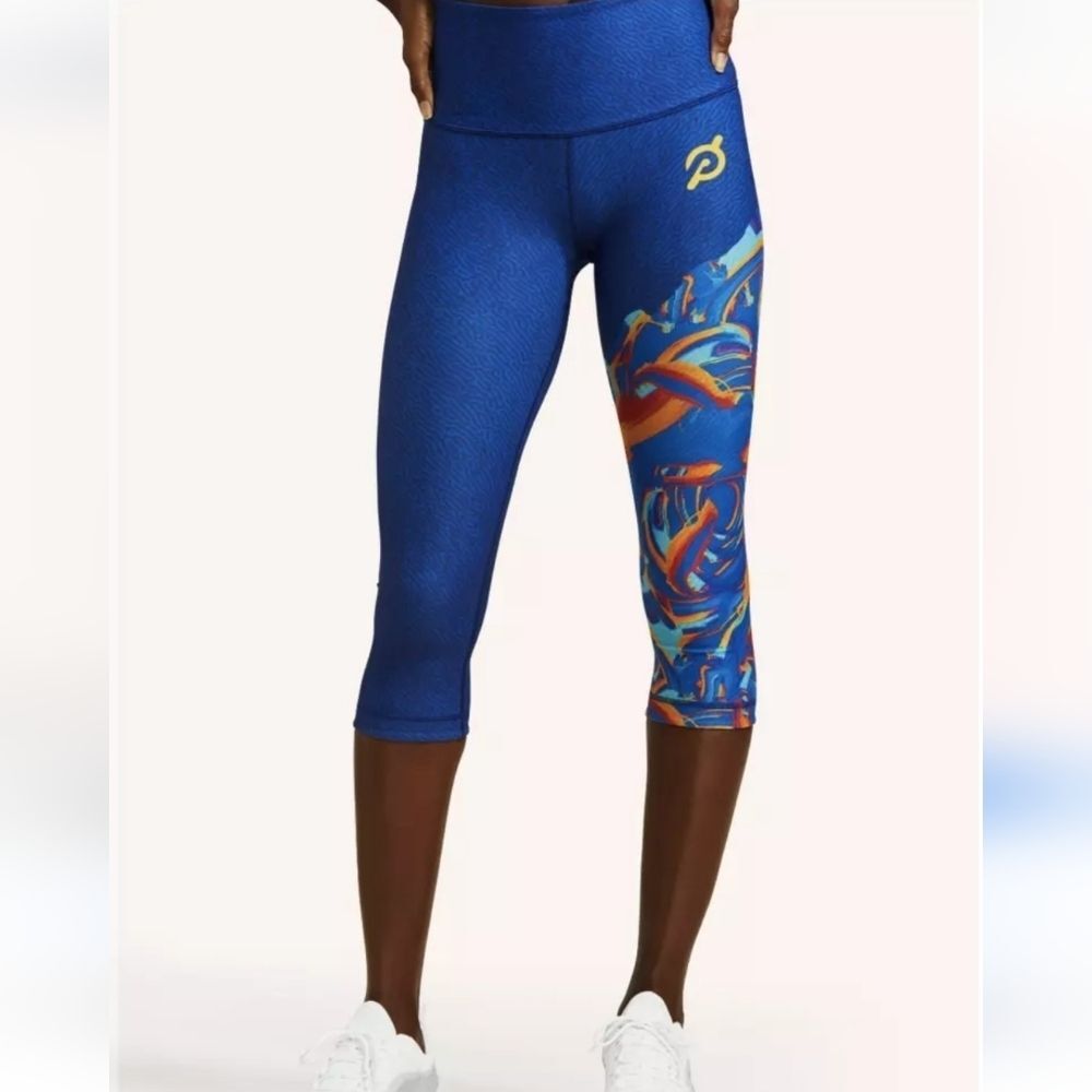 Peloton High Waist blue Capri leggings